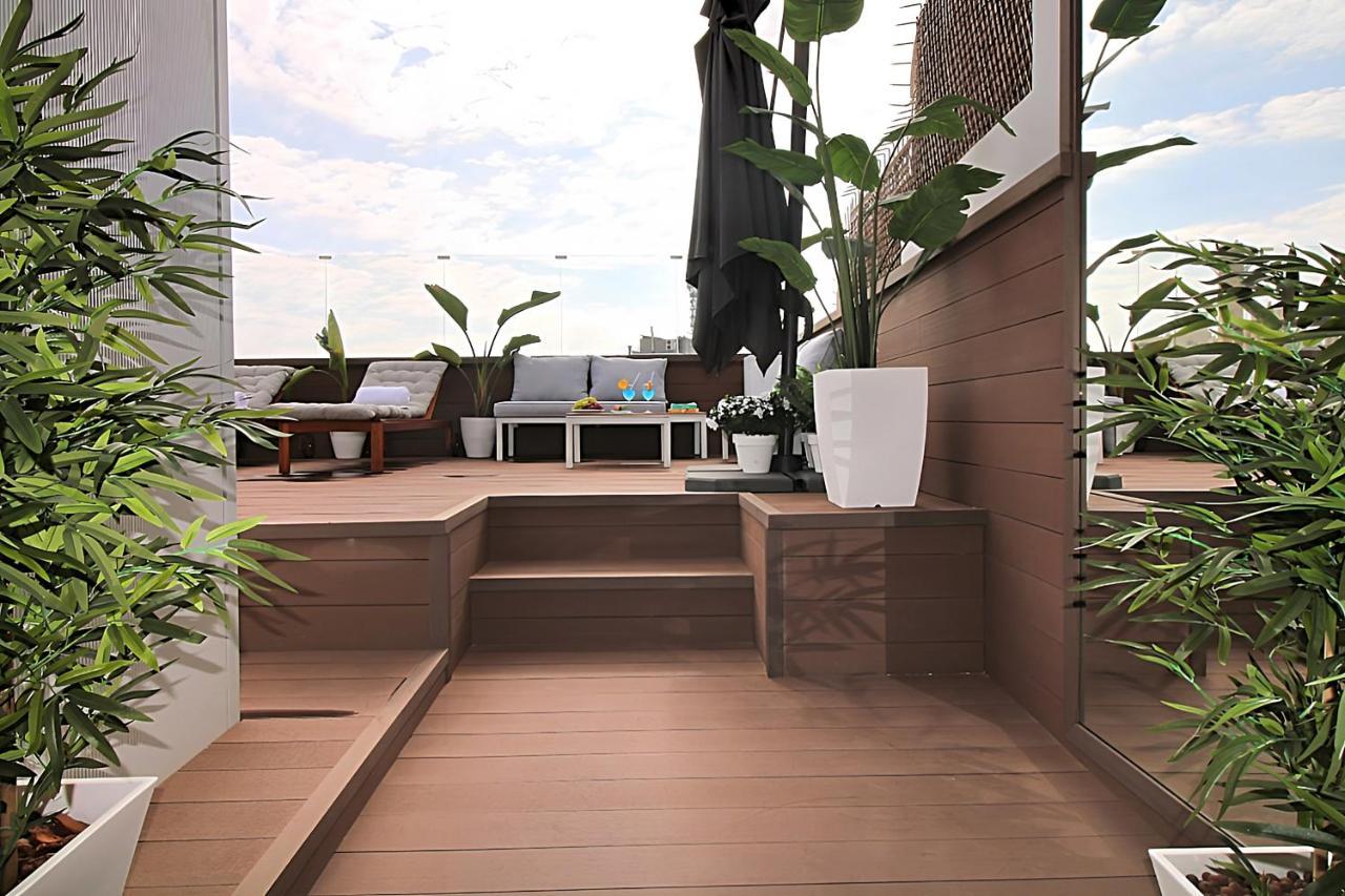 바르셀로나 Incredible Penthouse With Jacuzzi In The Center, Unique In The Area 아파트 외부 사진